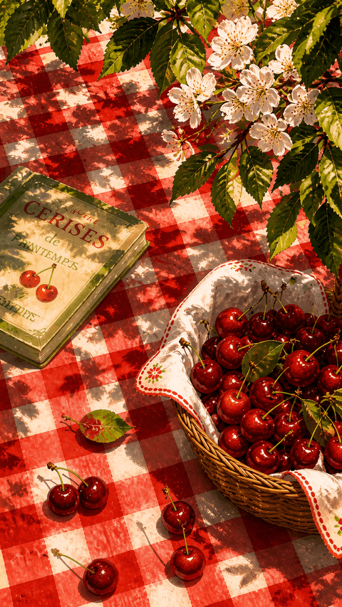Vintage French Cherry Picnic