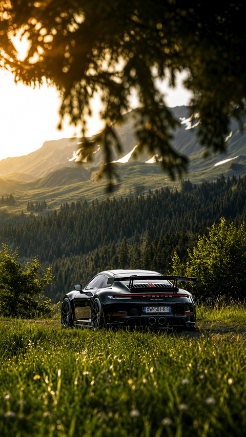 Black Porsche 911 GT3 RS