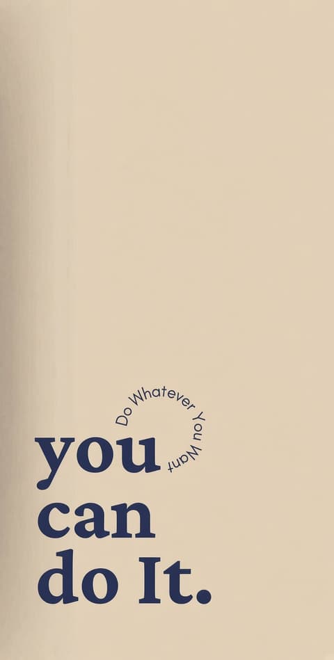 "You Can Do It" Minimalist Motivational Quote