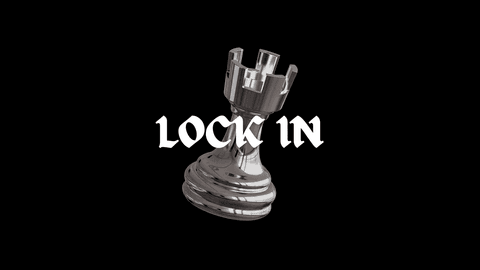 "LOCK IN" Chess King Piece