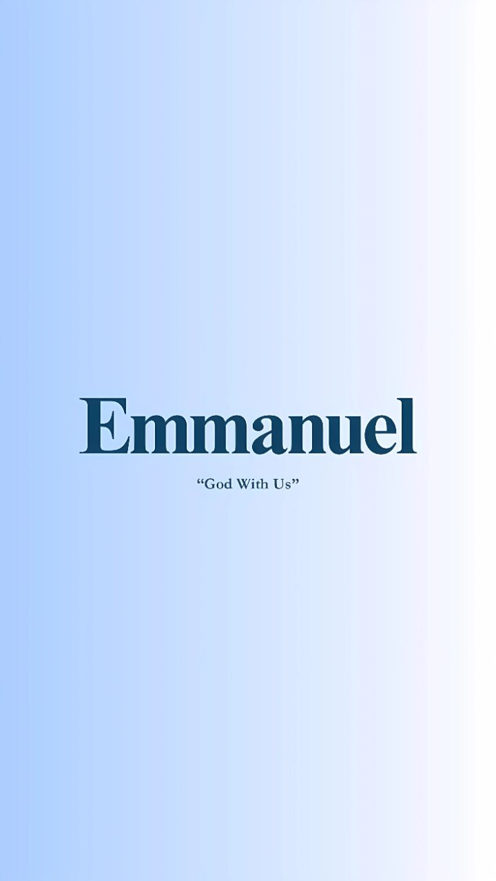 Emmanuel God With Us