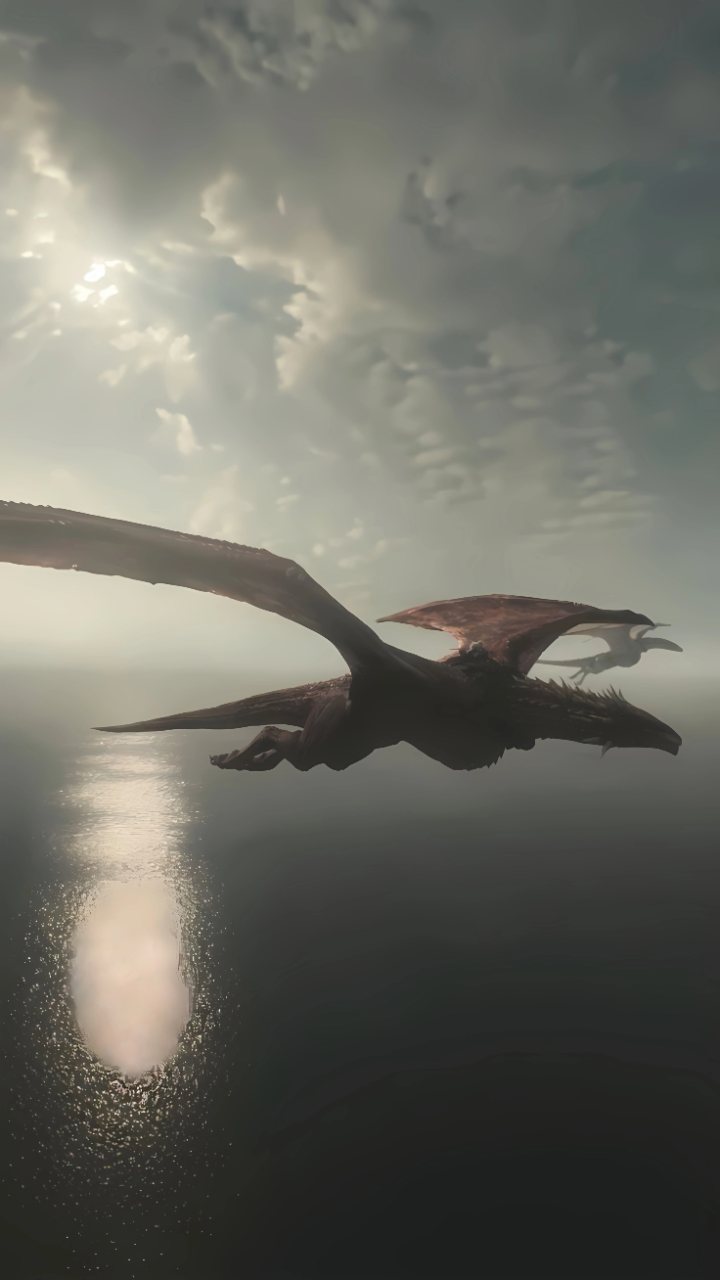 Flying Dragon Over Water