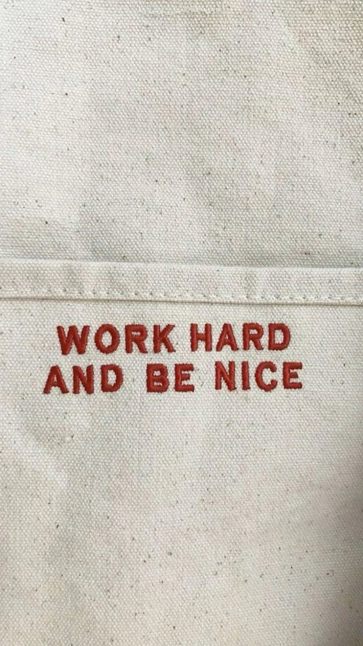 Work Hard And Be Nice Minimalist Canvas